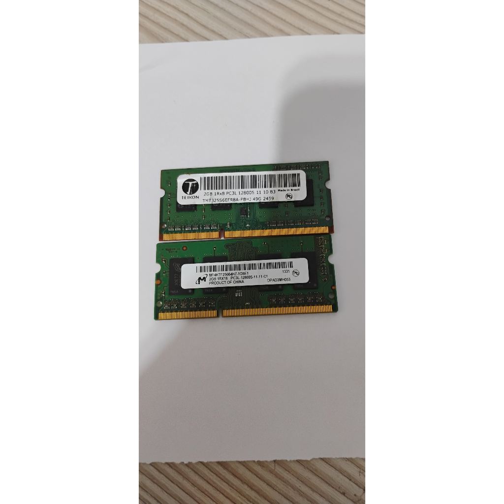 Memória RAM 2GB DDR3L PC3-10600, 204 pinos SODIMM