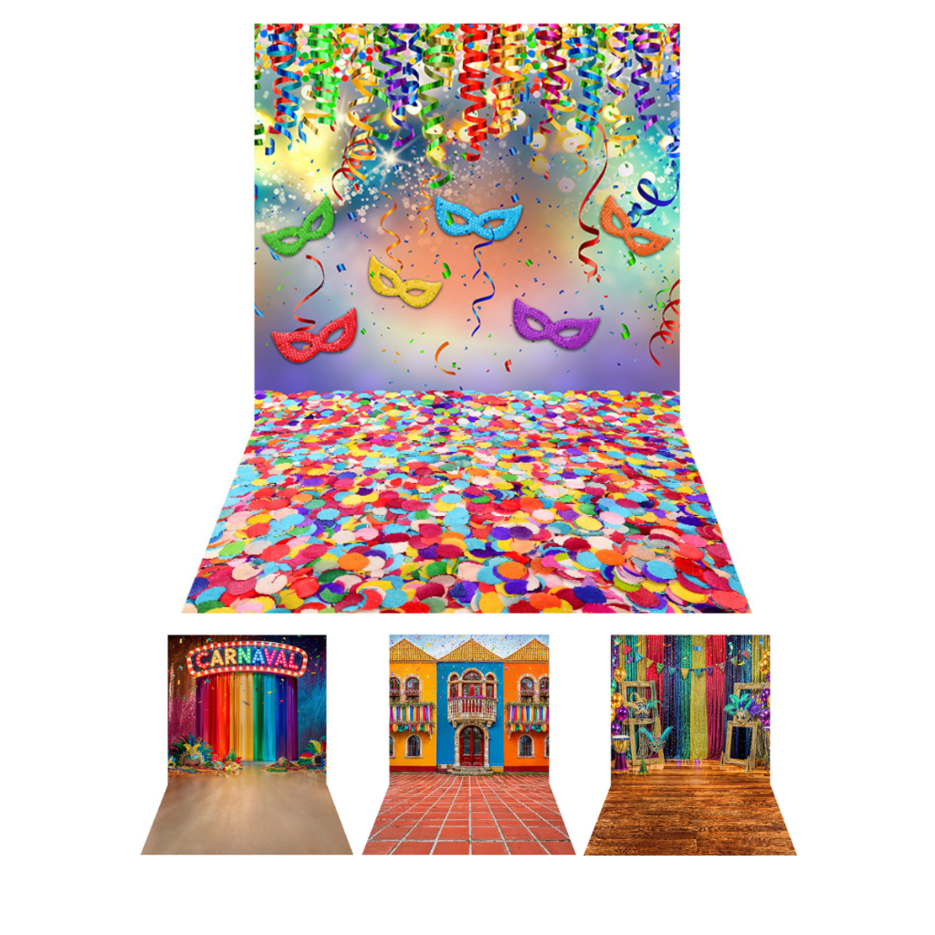 Fundo Fotográfico Para Foto Tecido Sublimado 3D Carnaval Festa 1,20x1,50 em Oferta na Shopee