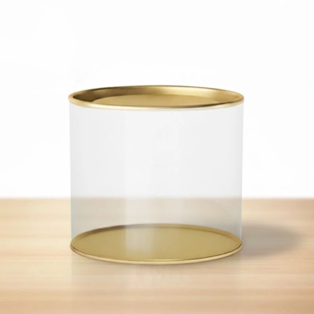 Lata Clean Transparente para Doces - 11x9,1cm - 1 Unidade - Cromus