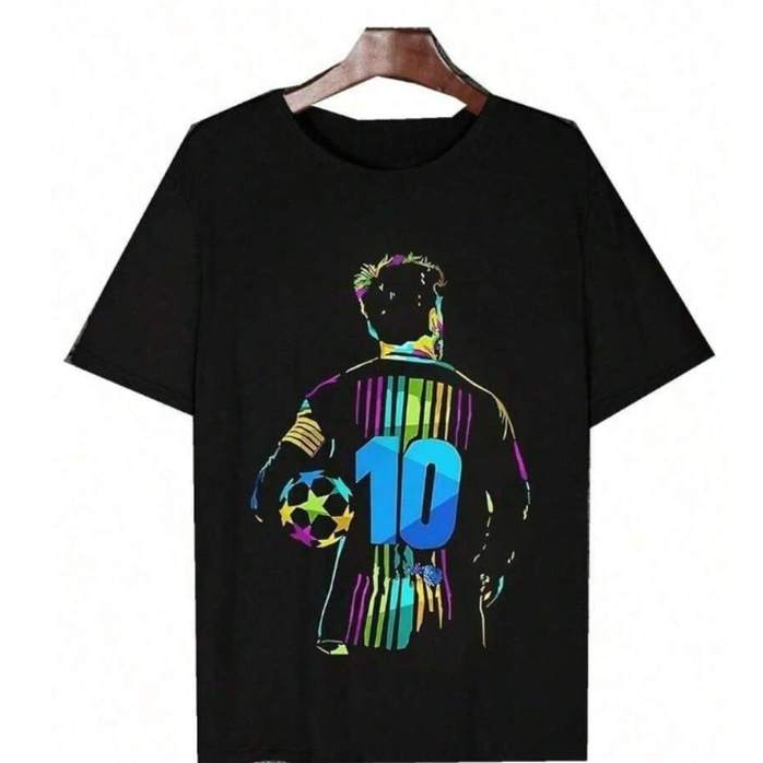 Camiseta infantil camisa 10 casual Camiseta manga curta com gola redonda Costura Ombro a Ombro estampa gráfica de menino