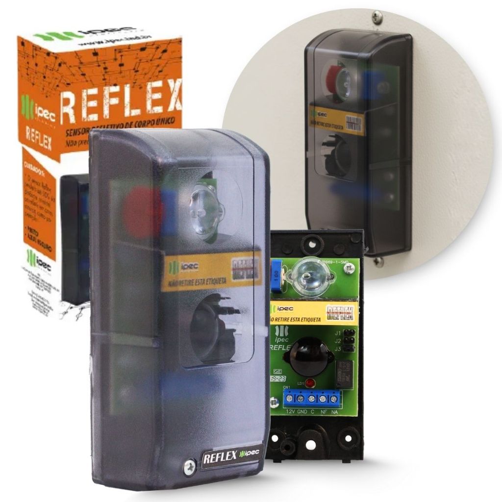 Sensor Barreira Iva Refletiva Infra Ativo Reflex Corpo Unico