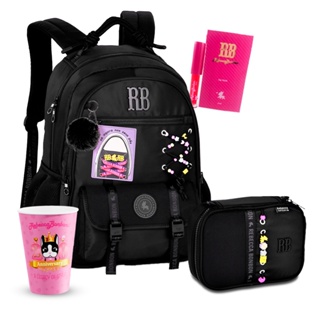 Kit Mochila Estojo Rebecca Bonbon Coleção Oficial RB Feminina Linda Juvenil Escolar Volta as Aulas em Oferta na Shopee