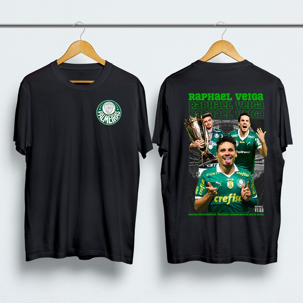 Camiseta Unissex T-shirt Raphael Veiga Palmeiras Verdão Time Futebol