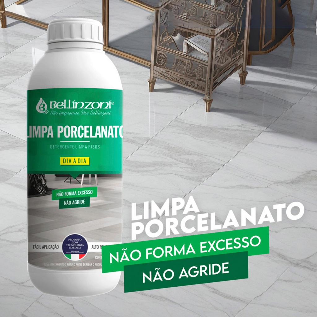 Limpeza Pesada  Em Pisos e Porcelanatos 1l - BELLINZONI