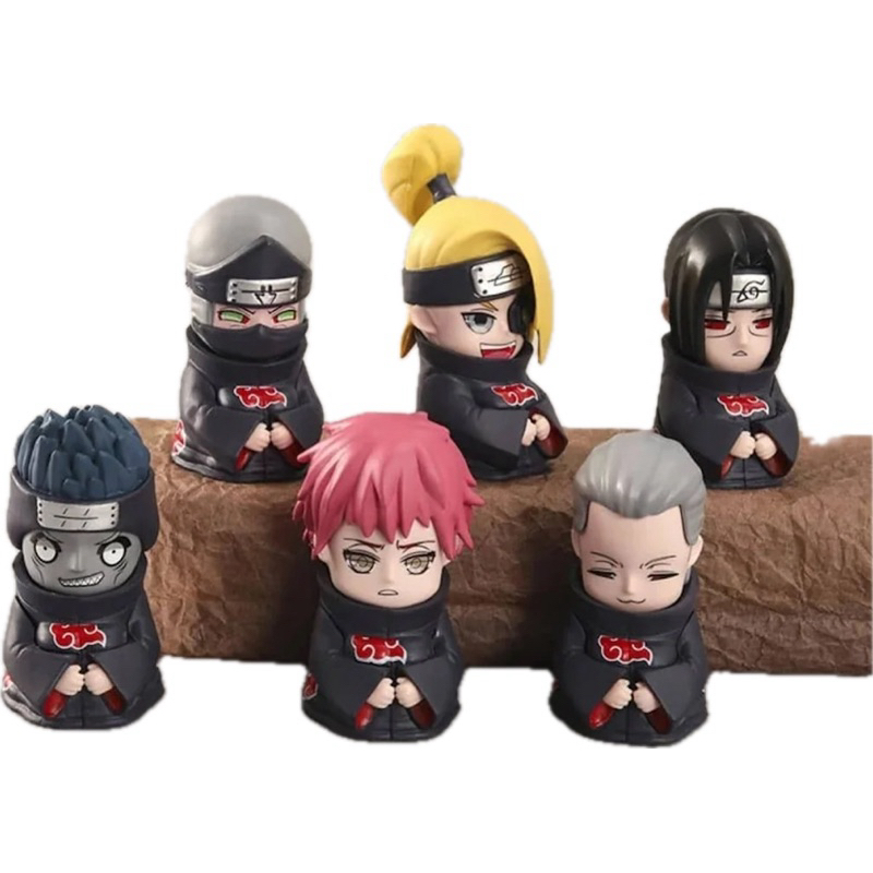 Action Figure Naruto Akatsuki 9cm – Colecionável PVC, Mini Boneco Anime Naruto Shippuden