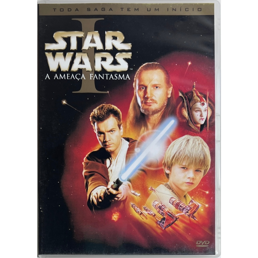 Star Wars: Episódio 1, 2 e 3 - A Ameaça Fantasma, Ataque dos Clones - DVD Original Duplo Novo