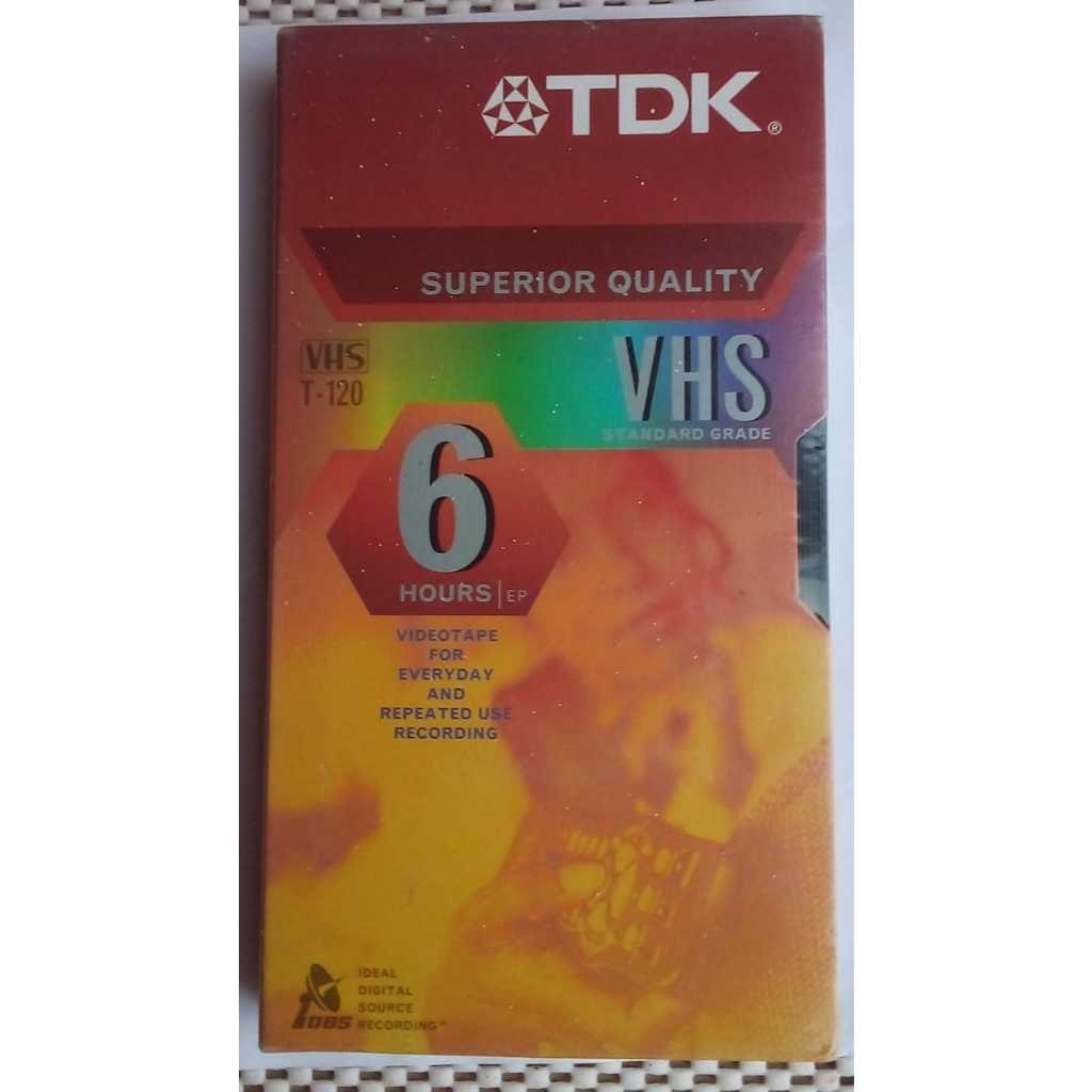 📼 Fita VHS Virgem Lacrada – Vídeo Cassete TDK 6 Hours T-120