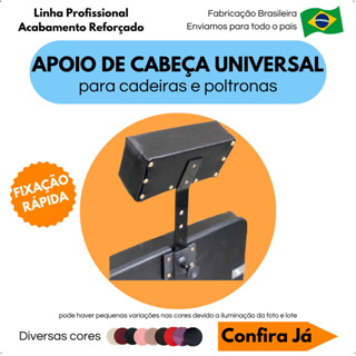 Apoio suporte cabeça cabeçote cadeira de cabeleireiro make designer universal escritorio homeoffice em Oferta na Shopee
