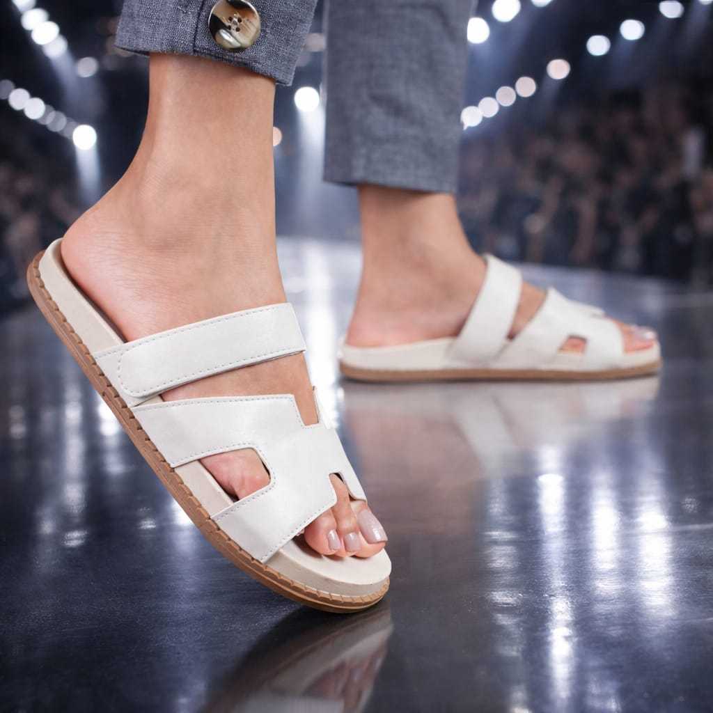 Sandália Papete do 34 ao 42 Birken Rasteirinha Feminina modelo tira larga