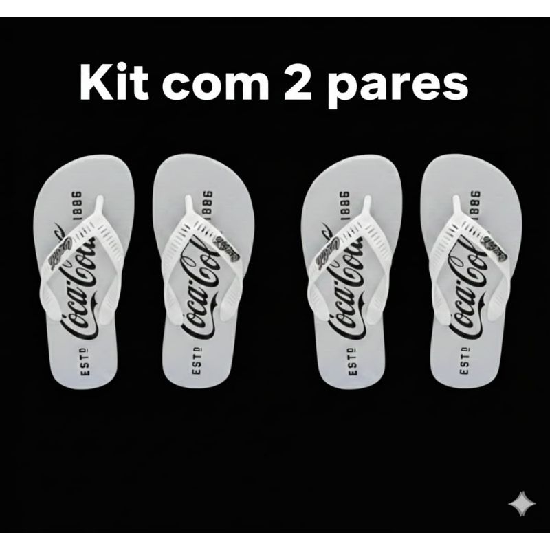 Chinelo Masculino Barato coca cola do 37 ao 44 Modelo Variados Super Macio Leve Lançamento Verão em Oferta na Shopee