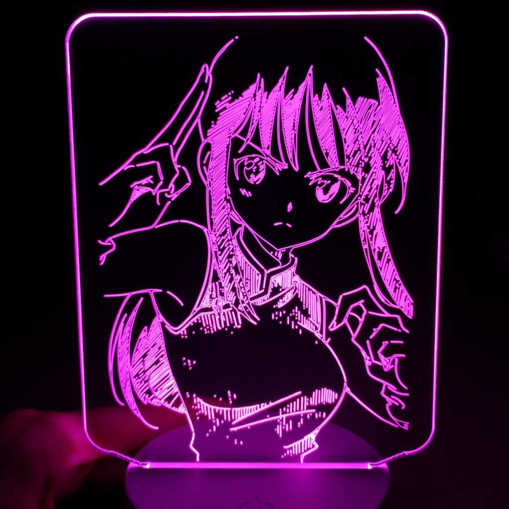 Abajur Luminária Chi-Chi Esposa do Goku Filha do Rei Cutelo Dragon Ball Led 3D de Mesa ac0348 Presente mangá anime geek