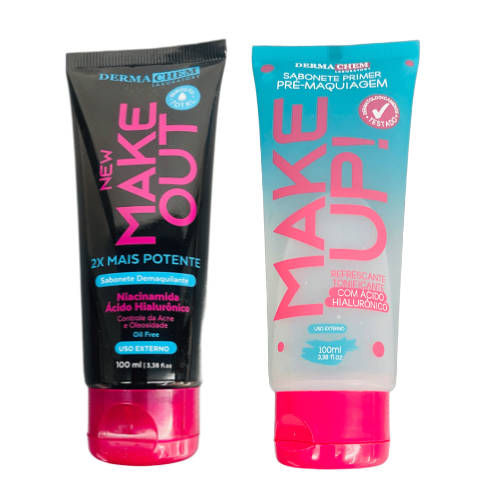 Kit Pré e Pós Maquiagem - Preparação e Finalização de Maquiagem