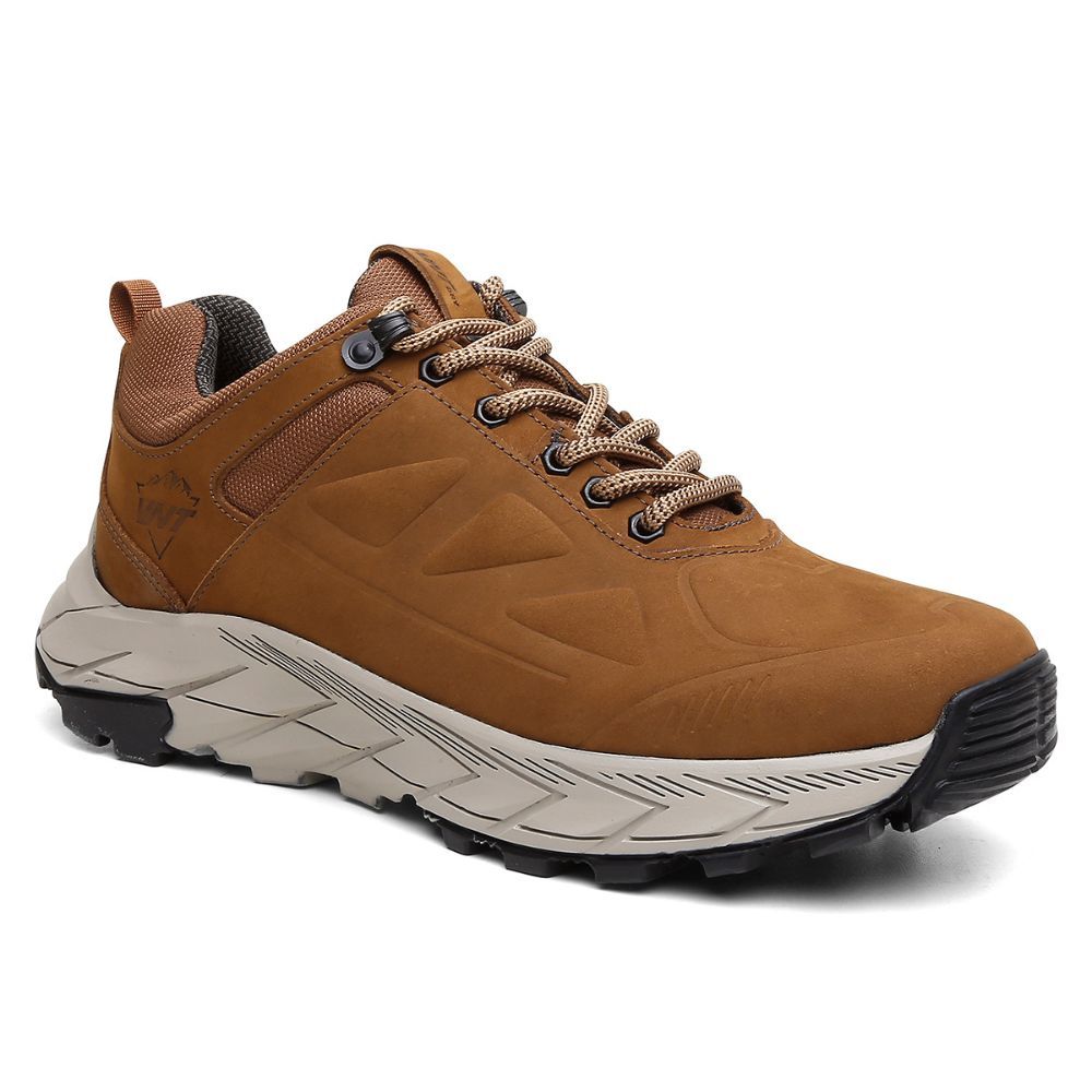 Tênis Adventure Masculino Couro Antiderrapante Sustentável Outdoor para Trilhas e Trekkin…