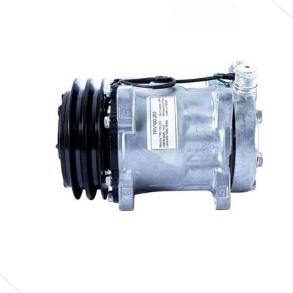 Compressor Ar Original Denso 7h15 24v 2a Saida Vertical Orelha 132mm