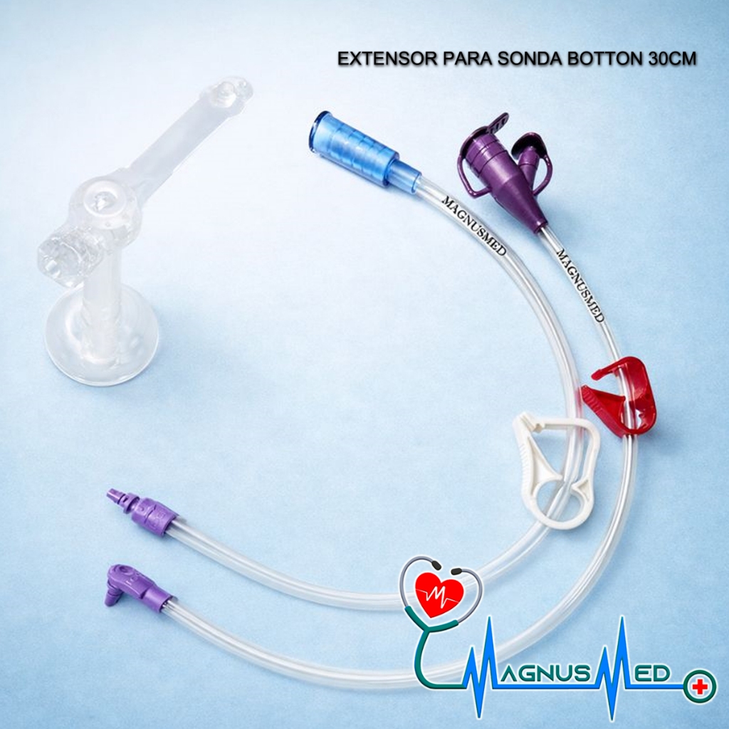 Kit Extensor P/ Sonda Botton Compatível Com Mic-key 30cm c/ 2 unidades