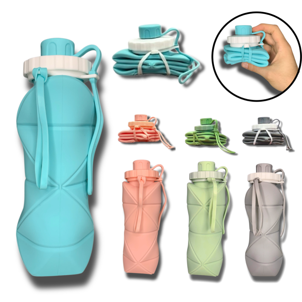 Garrafa De Água Silicone Dobrável Retrátil E Ecológico em Oferta na Shopee