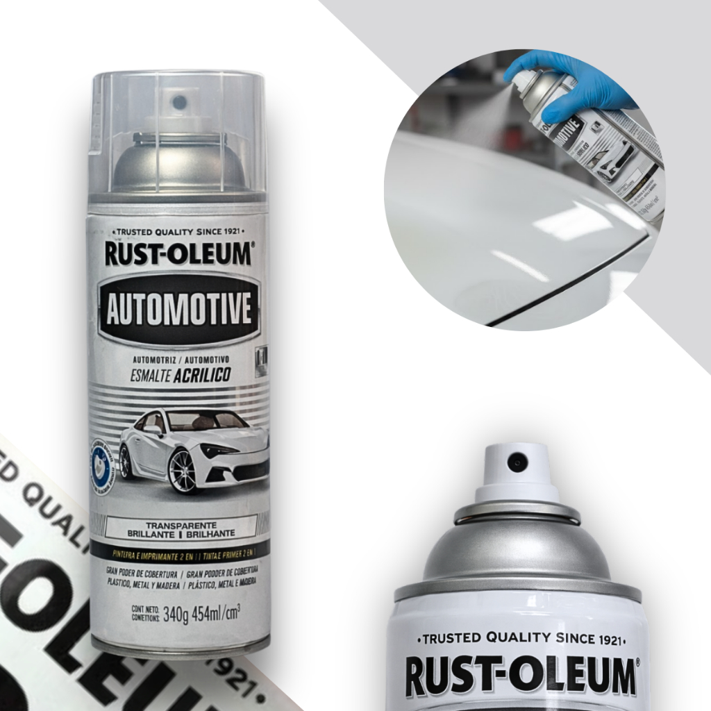 Esmalte Acrílico Automotive Transparente Brilhante Rust Oleum em Oferta na Shopee