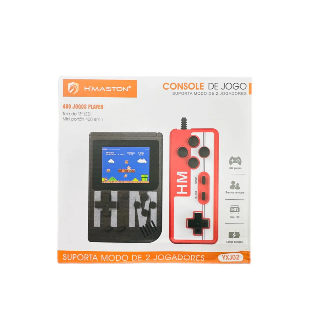 Mini Game Portátil Jogo Player H’Maston Yxj02 – 400 Jogos Clássicos — R$ 66,90 em Shopee