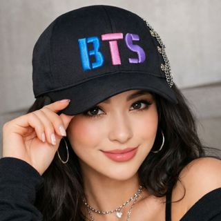 Boné BTS com Logo Bordado – Ajustável, Estilo K-Pop unisex em Oferta na Shopee