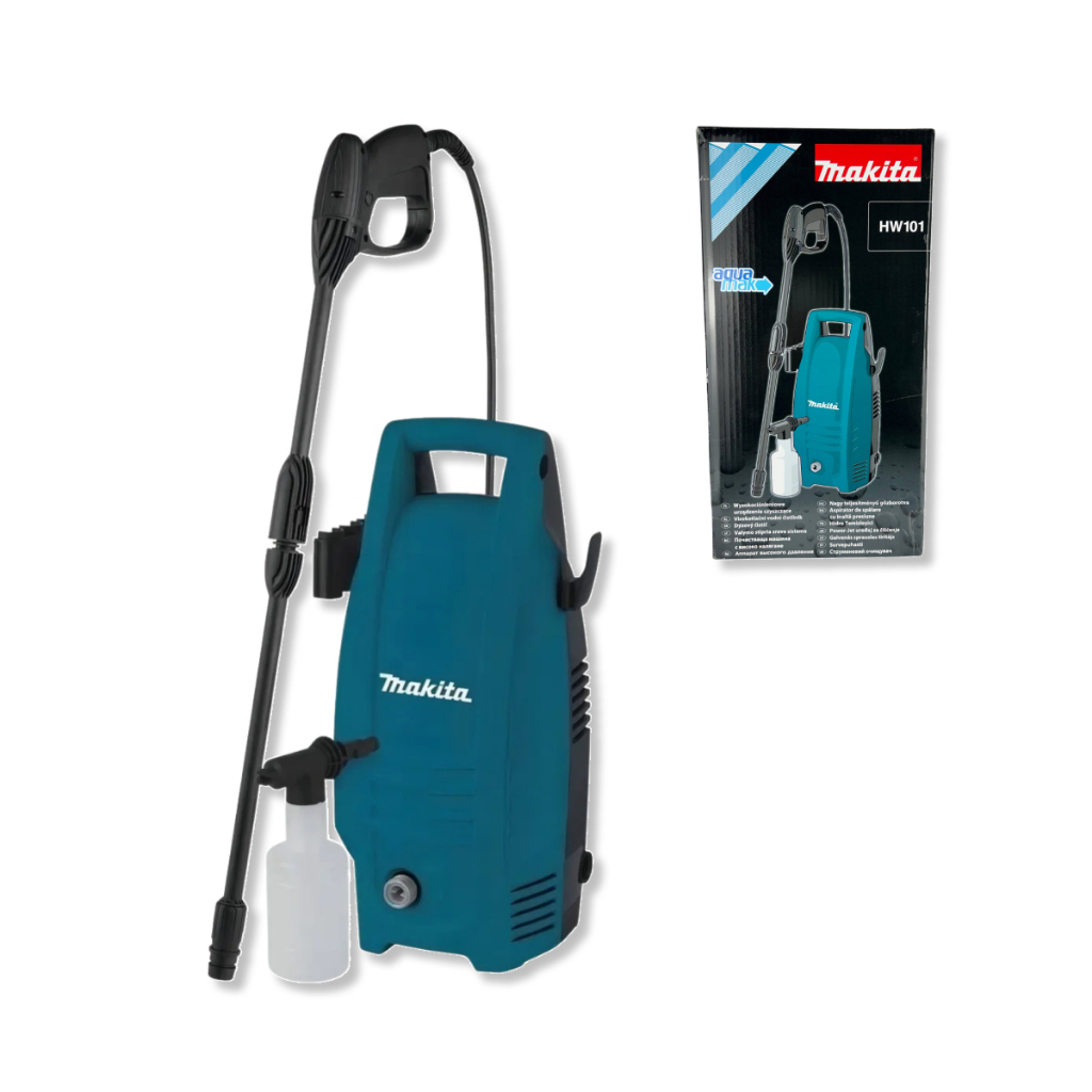Lavadora de Alta Pressão Makita HW101 1450 PSI Compacta Leve Limpeza Residencial 220V