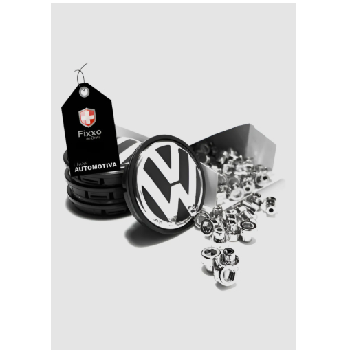 4 Calotinhas De Roda Vw G6 Track Field + 50 Rebites Cromados Preto Com Aluminio E Cromado4 Calotinhas De Roda Vw G6 Trac em Oferta na Shopee
