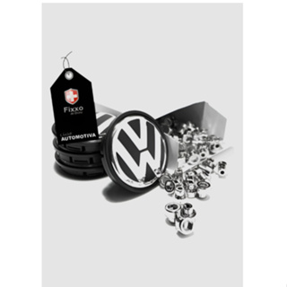 4 Calotinhas De Roda Vw G6 Track Field + 50 Rebites Cromados Preto Com Aluminio E Cromado4 Calotinhas De Roda Vw G6 Trac em Oferta na Shopee