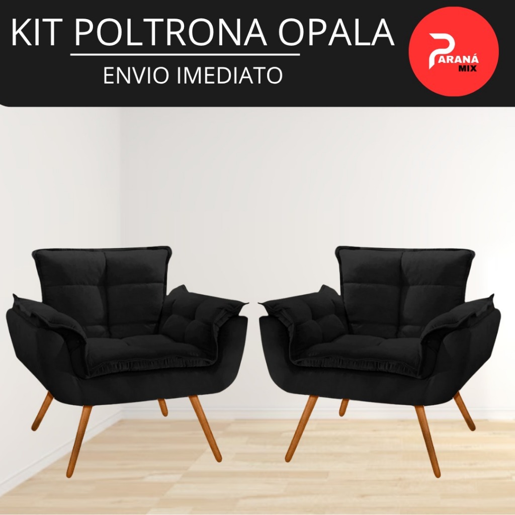 Kit 2 Poltronas Opalla Alta Qualidade em Oferta na Shopee