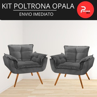 Kit 2 Poltronas Opalla Luxo para Sala em Oferta na Shopee