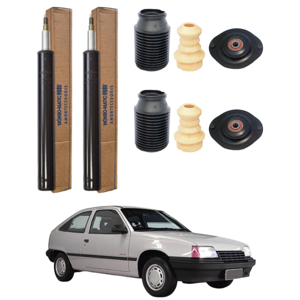 PAR AMORTECEDOR DIANTEIRO KADETT 89 A 98 ORIGINAL MONROE + KITS