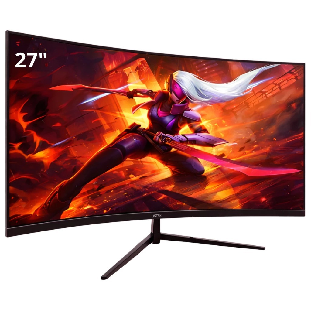Monitor Gamer Curvo LED 27" Full HD 180Hz 1ms Painel Hva 1500r HDMI Dp FreeSync G-Sync Amd Va USB — R$ 1.045,44 em Shopee