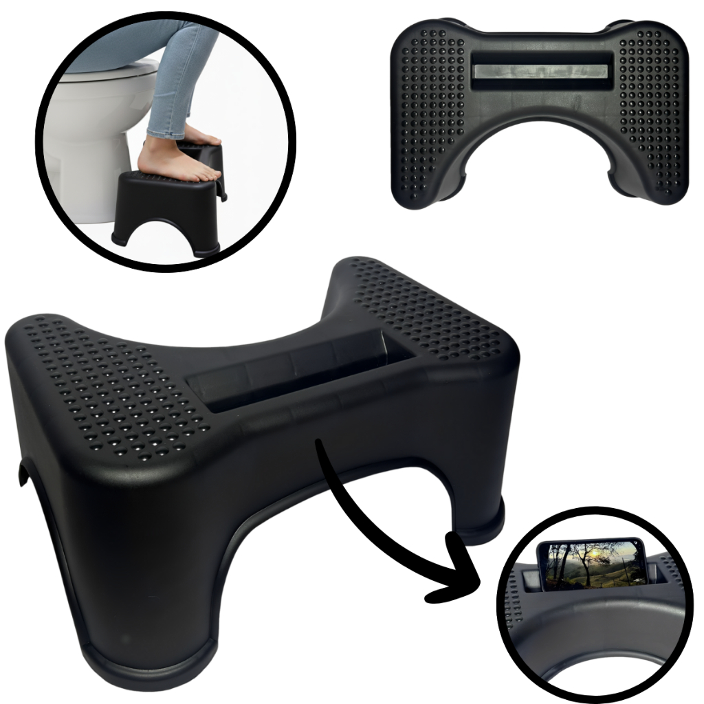 Banquinho Banheiro Antiderrapante Vaso Sanitário Ergonômico em Oferta na Shopee