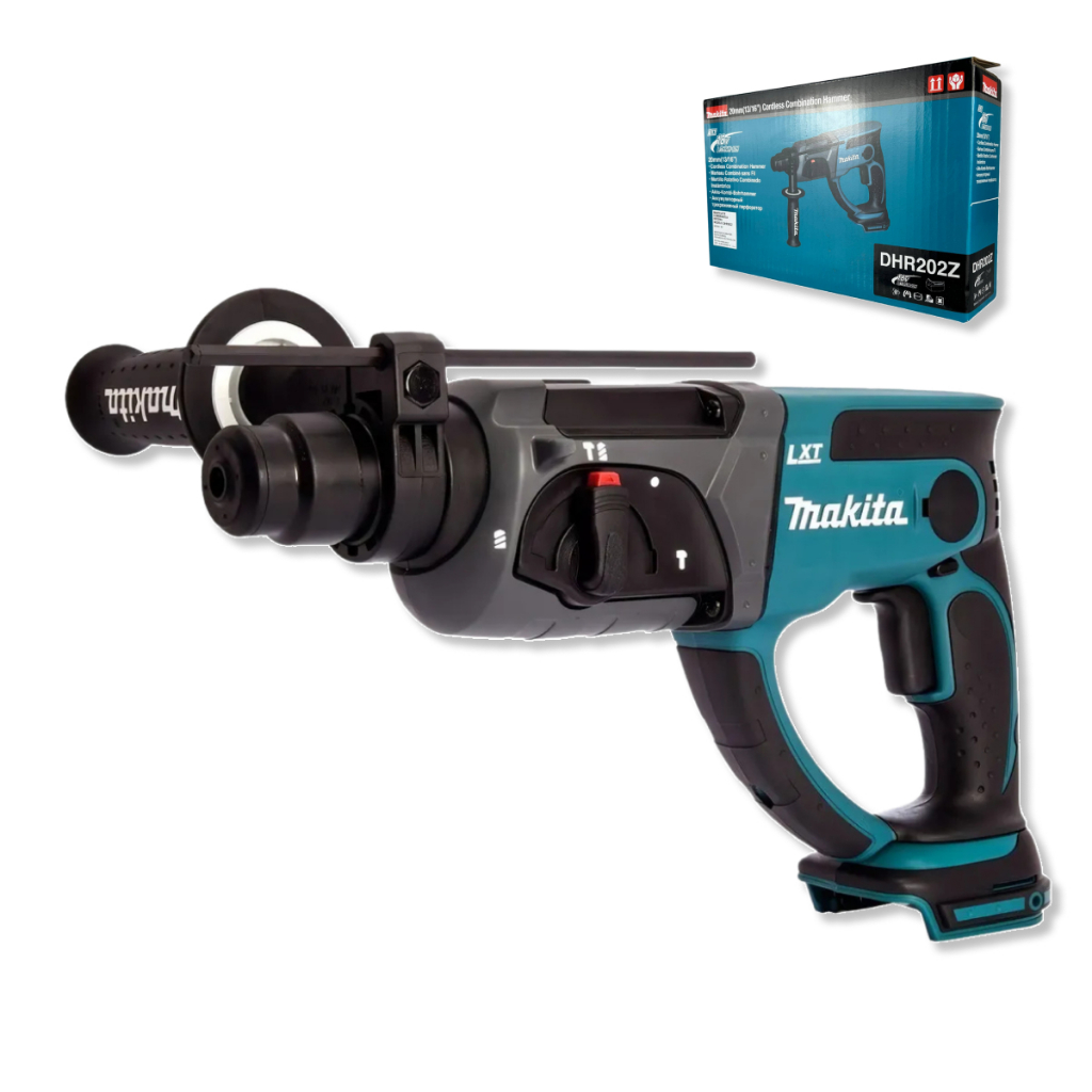 Martelete a Bateria MAKITA DHR202Z 18V SDS Plus 1,9J Perfurador Rompedor Sem Bateria