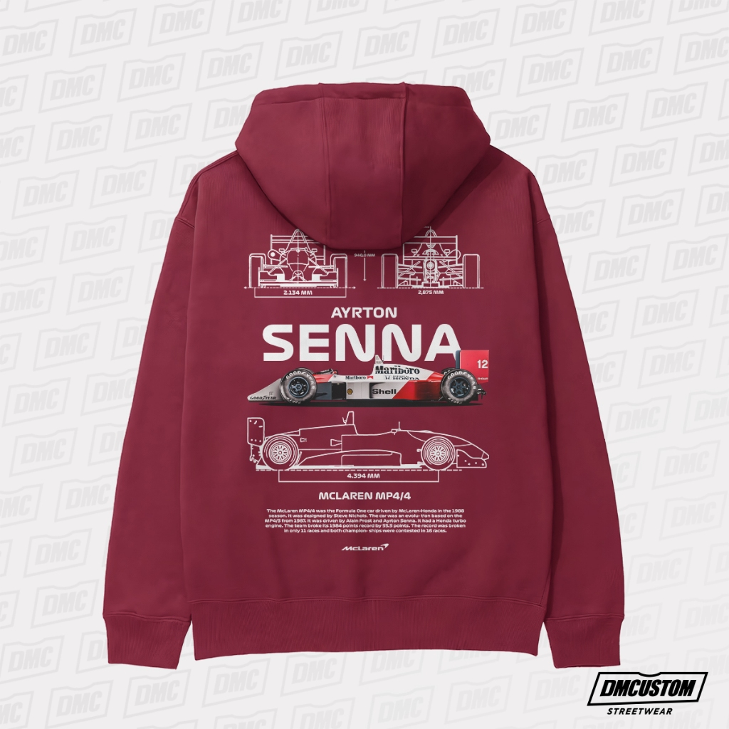 Moletom Dm Custom Carro McLaren F1 1988 Capuz Unissex em Oferta na Shopee