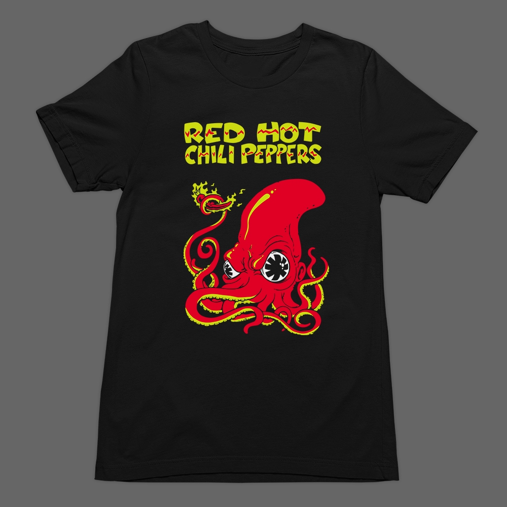 Camiseta Básica T-Shirt Red Hot Chili Peppers Banda Rock Funk Internacional Unissex