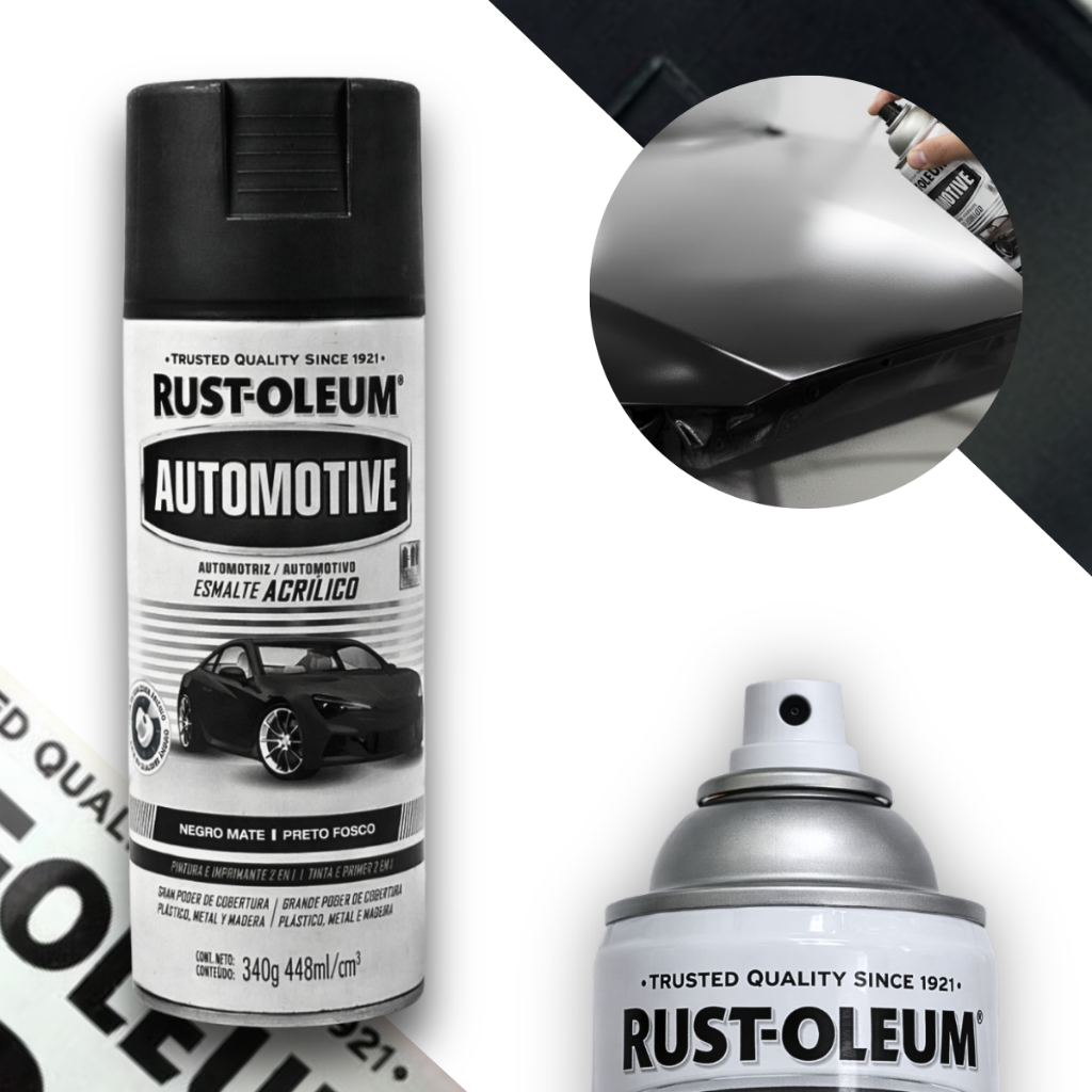 Esmalte Acrílico Automotive Preto Fosco Rust Oleum