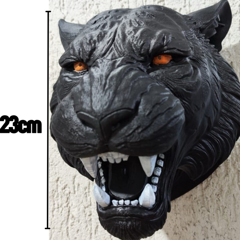 Decoração-Enfeite-Presente Criativo-Cabeça de Tigre decorativa-Decoração parede--Escultura decorativa-Decoração sala