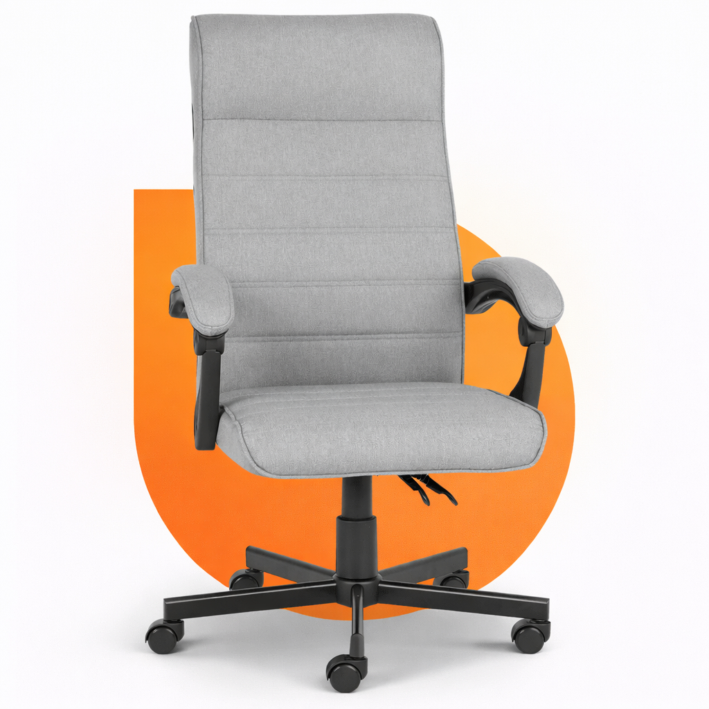 Cadeira De Escritório Presidente Ergonomica Moob Vegas Cinza