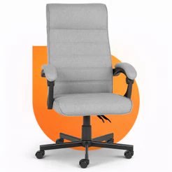 Cadeira De Escritório Presidente Ergonomica Moob Vegas Cinza