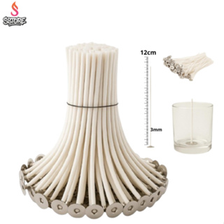 Pavio 100% parafinado 3mm para velas aromáticas 12cm velas decorativas, artesanais em Oferta na Shopee