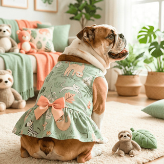 Vestido Pet Luxo para Cachorro Fêmea | Roupa Pet de Festa com Laços e Brilho em Oferta na Shopee