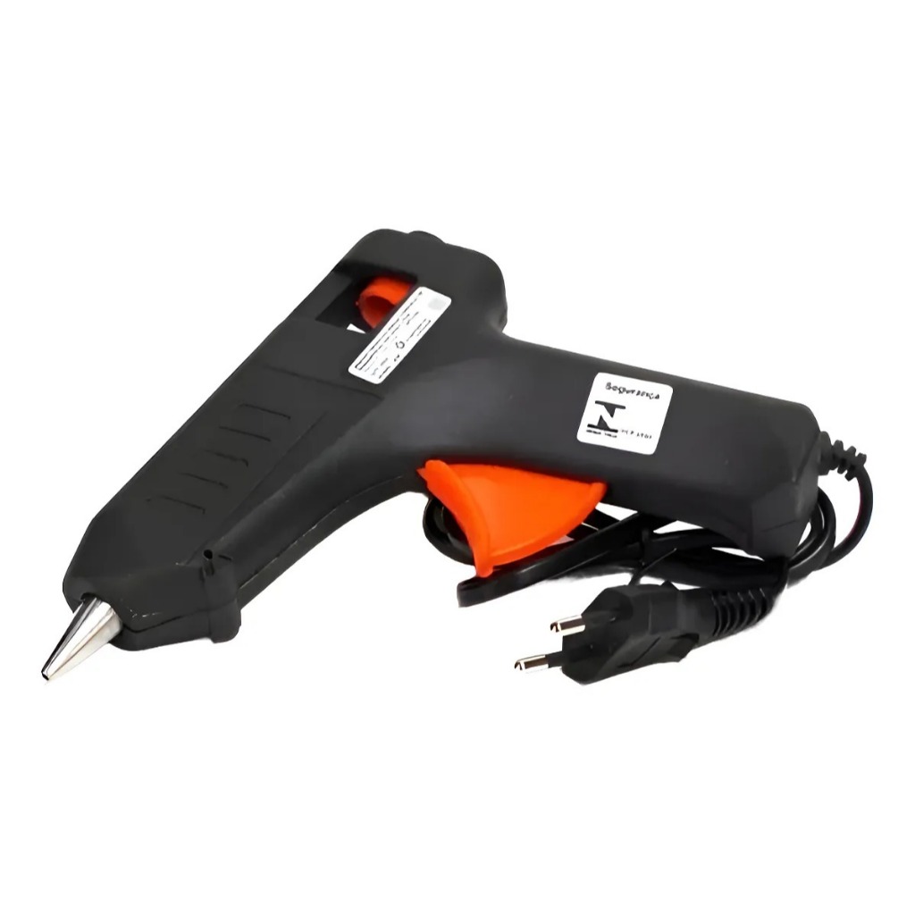 Pistola Aplicadora de Cola Quente Profissional Grande 40w Bivolt 110v/220v Bastao 11mm — imagem 2 de 2