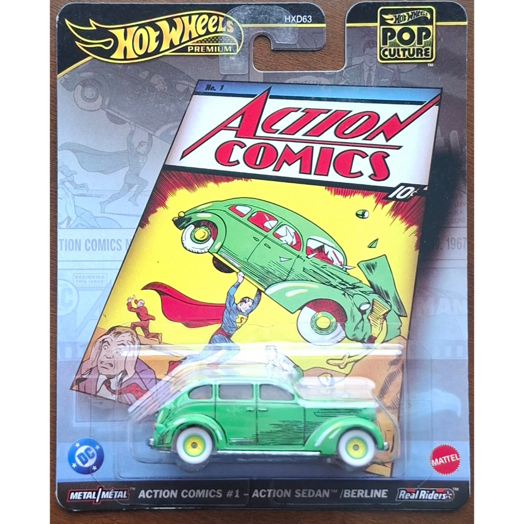 Hot Wheels Action Comics #1 - Action Sedan / Berline Super Man