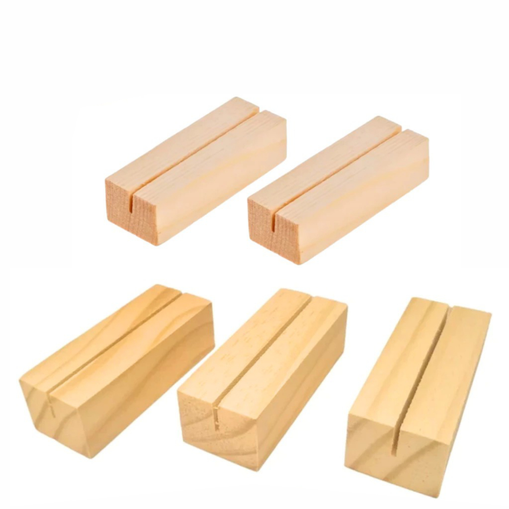 Porta Retrato Polaroide Base Madeira Pinus Natural Kit 5/10/15/20/30/50 Decoração Mesa Lembrancinhas