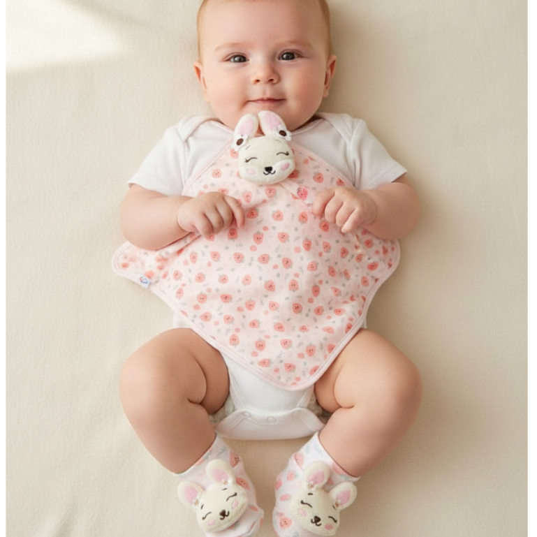Kit Naninha E Pantufa Bichinho Bebê Enxoval Menino Menina
