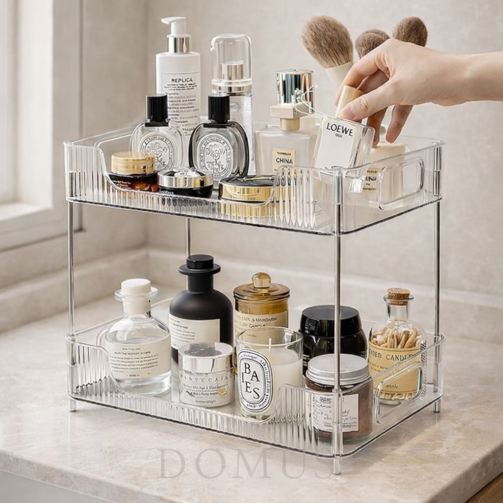 Organizador  Multiuso Prateleira Diamante Acrílico Porta Maquiagem Perfumes Cosmeticos em Oferta na Shopee