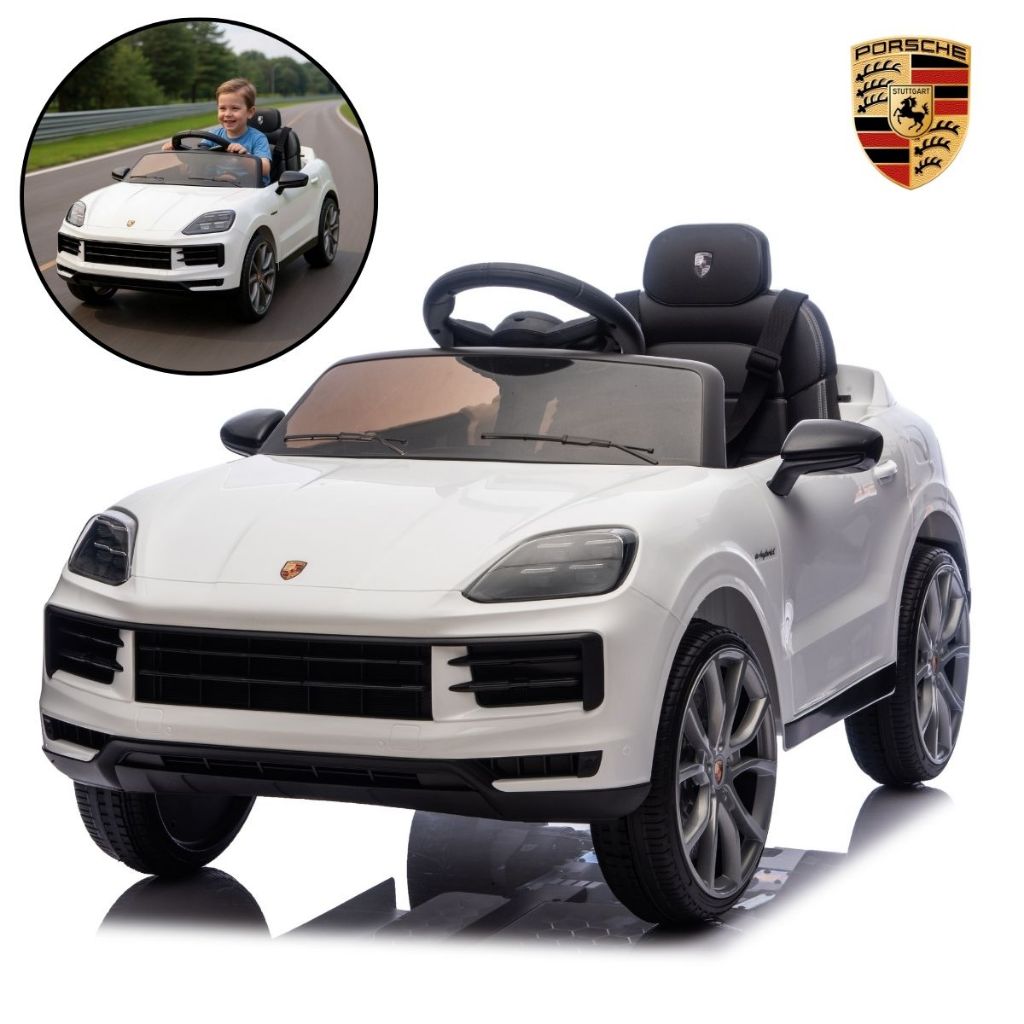 Mini Carro Elétrico 12V Licenciado Porsche Cayenne Com Luz e Som - Importway