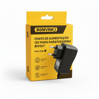 Fonte De Alimentação 12v Para Parafusadeira Bivolt Resistente Bomvink - Promoção!! em Oferta na Shopee