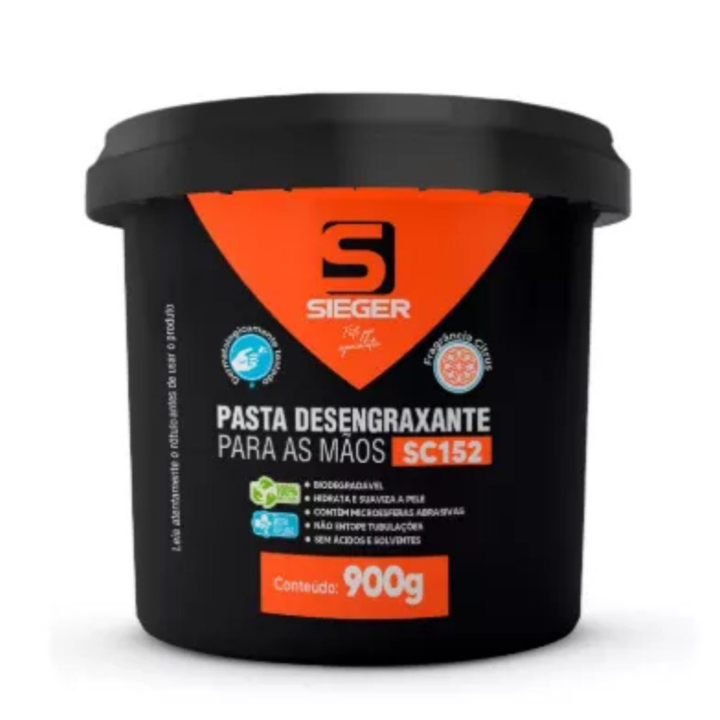 Pasta Desengraxante para Mãos SC152 com Abrasivo 900ml Sieger em Oferta na Shopee