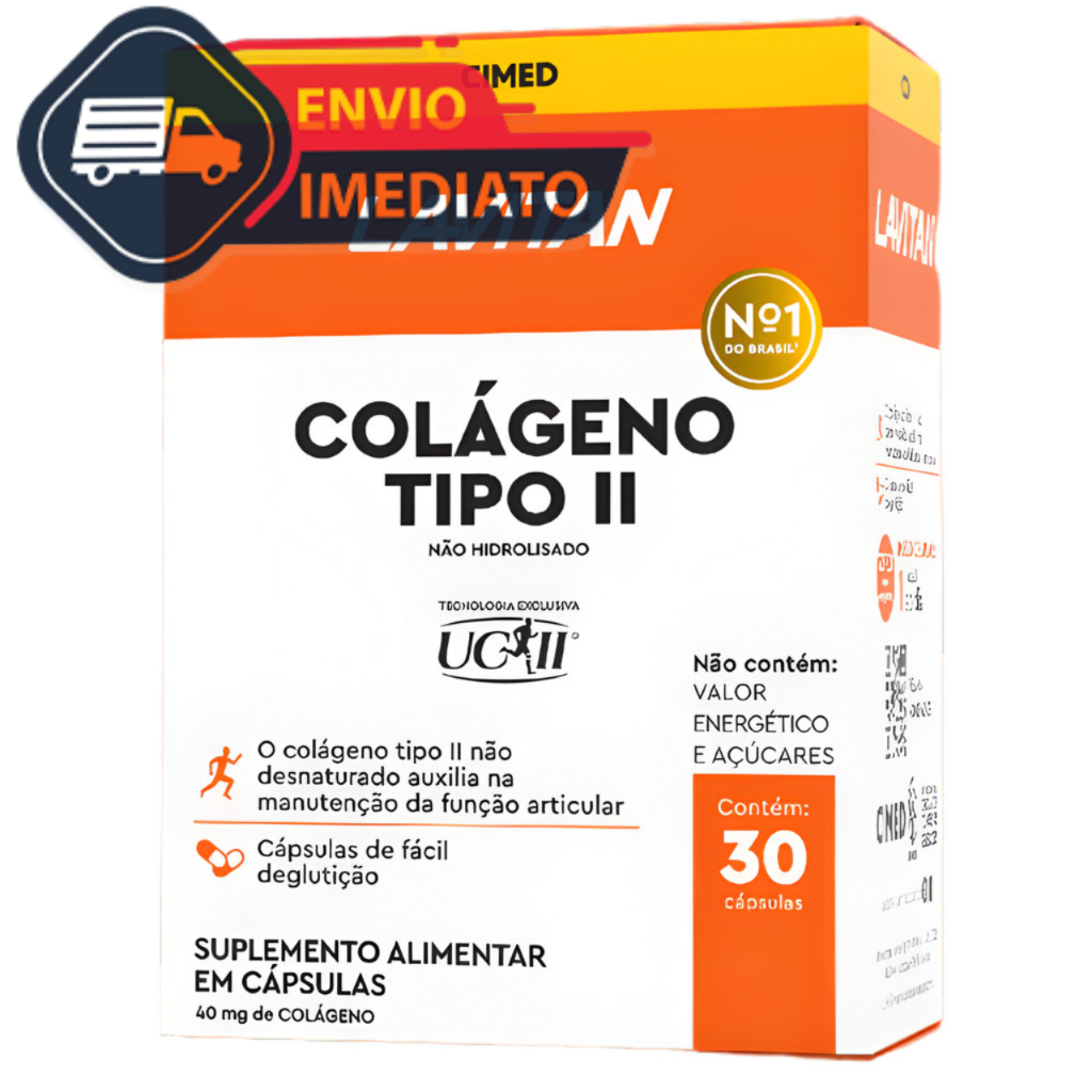 Lavitan Colageno Tipo 2 UCII UC2 40mg 30 Caps Colageno Tipo II Nao Hidrolisado