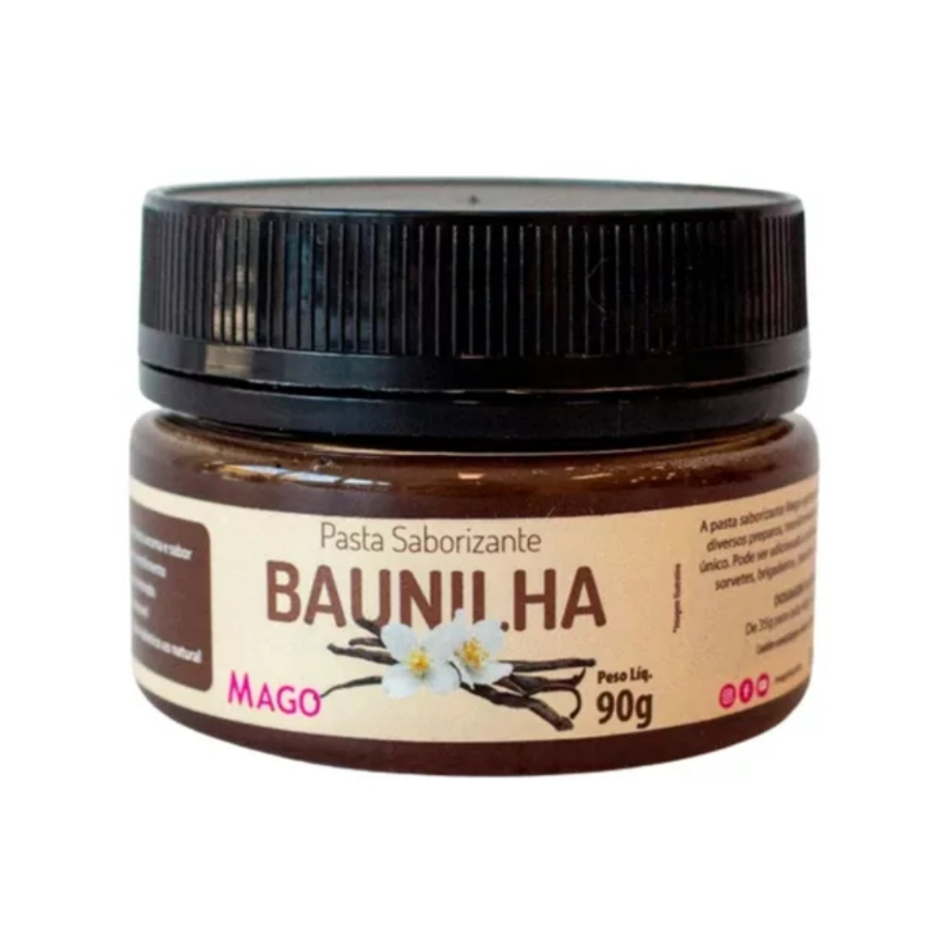 Pasta Saborizante Mago 90g Baunilha Intensifica o Sabor de Recheios e Sobremesas em Oferta na Shopee